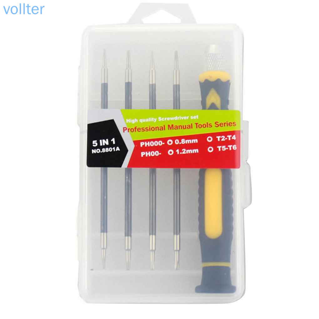 Bộ Tua Vít Từ Tính 5 Trong 1 Chuyên Dụng Sửa Chữa Đồng Hồ