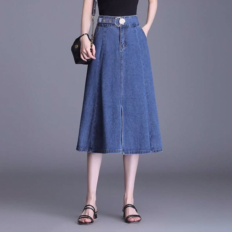 Chân váy jean kiểu dáng năng động NP1969