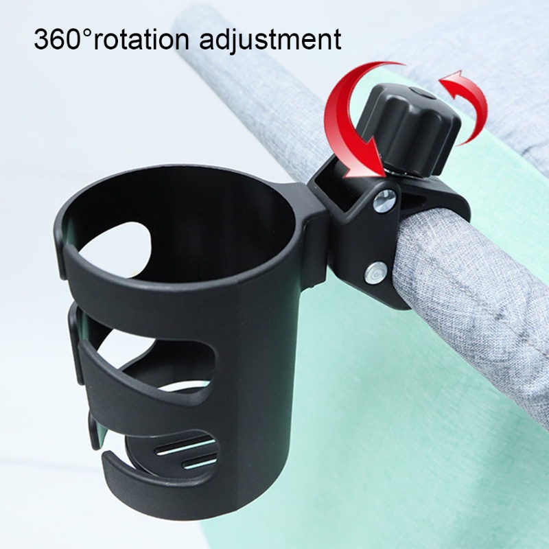 Giá Đỡ Cốc Nước Gắn Xe Đẩy Em Bé Xoay 360 Độ Tiện Dụng