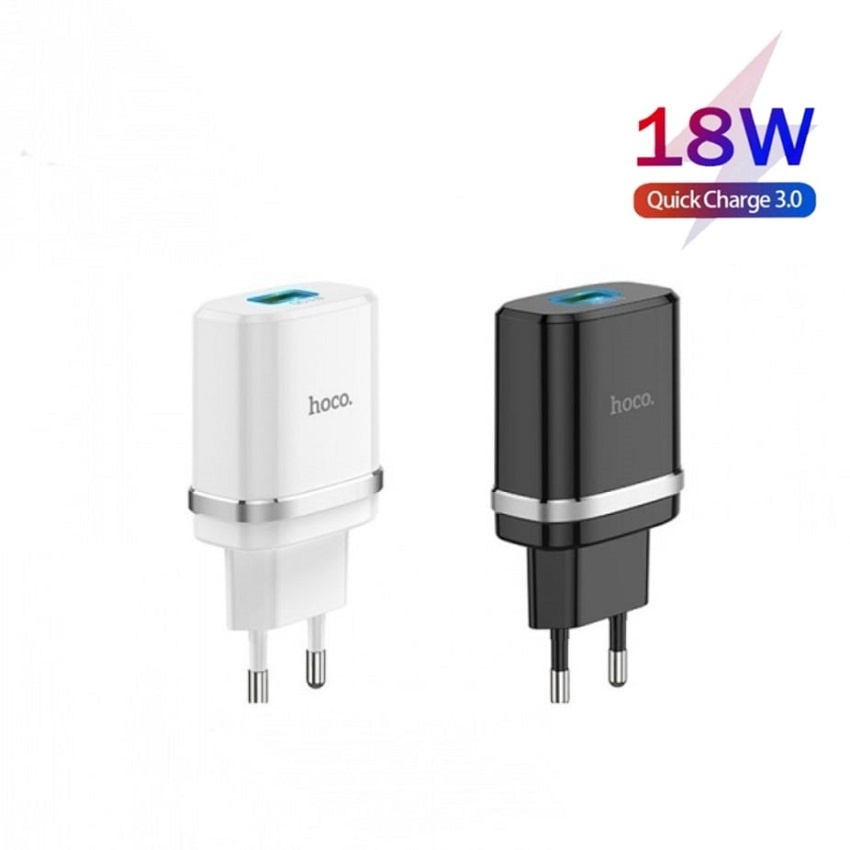 Củ Sạc nhanh QC3.0 18W HoCo C12Q full Box Dùng cho tất cả các dòng điện thoại và máy tính bảng