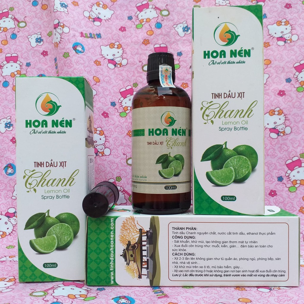 Tinh dầu xịt chanh Hoa Nén 100ml Shop Gái Mường Bình Dương