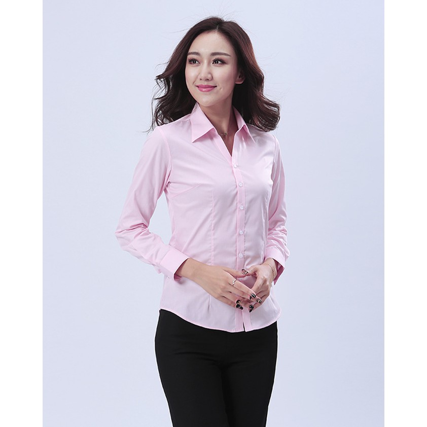 Sơ mi công sở nữ Tây Collection form cũ các màu trắng,xanh, hồng ,vàng
