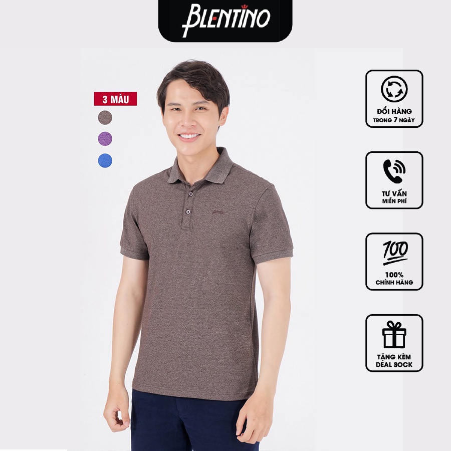 Áo Polo Nam vải cotton 2 Sợi Màu. Vải cá sấu mềm mại. Bo cổ Trơn tạo lịch lãm , Thành Đạt  Blentino PL2668