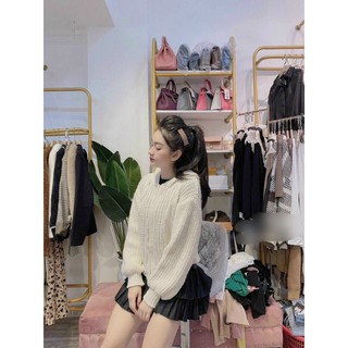 ÁO KHOÁC LEN THỪNG FORM RỘNG