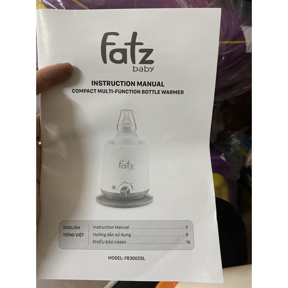 MÁY HÂM SỮA FATZBABY MODEL FB3002SL