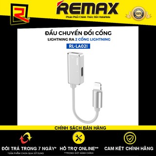 ĐẦU CHUYỂN ĐỔI CÔNG LIGHTNING RA 2 CỔNG LIGHTNING REMAX RL-LA02/LA02I