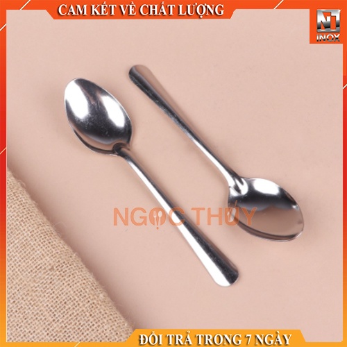 Bộ 10 muỗng soup / nĩa inox sáng bóng