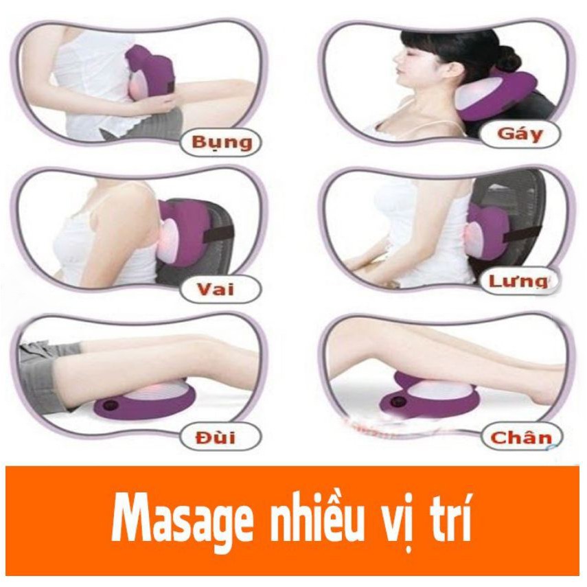 Gối massage hồng ngoại 6 bi từ nhà phân phối magic công nghệ TỪ NHẬT BẢN