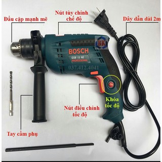 Máy khoan tường, khoan bê tông, khoan sắt 13ly- Máy khoan bê tông 13ly