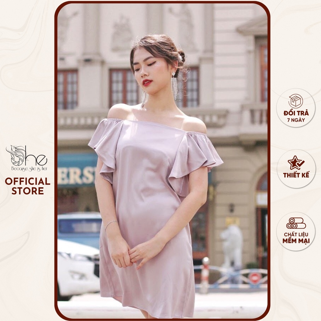 Đầm bẹt vai tay bèo SD579