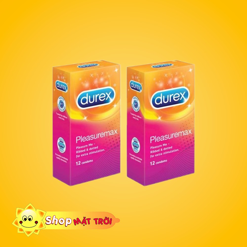 [Siêu giảm giá ]Combo 2 hộp Bao Cao Su CÓ GÂN GAI Durex Pleasuaremax hộp - 24 cái