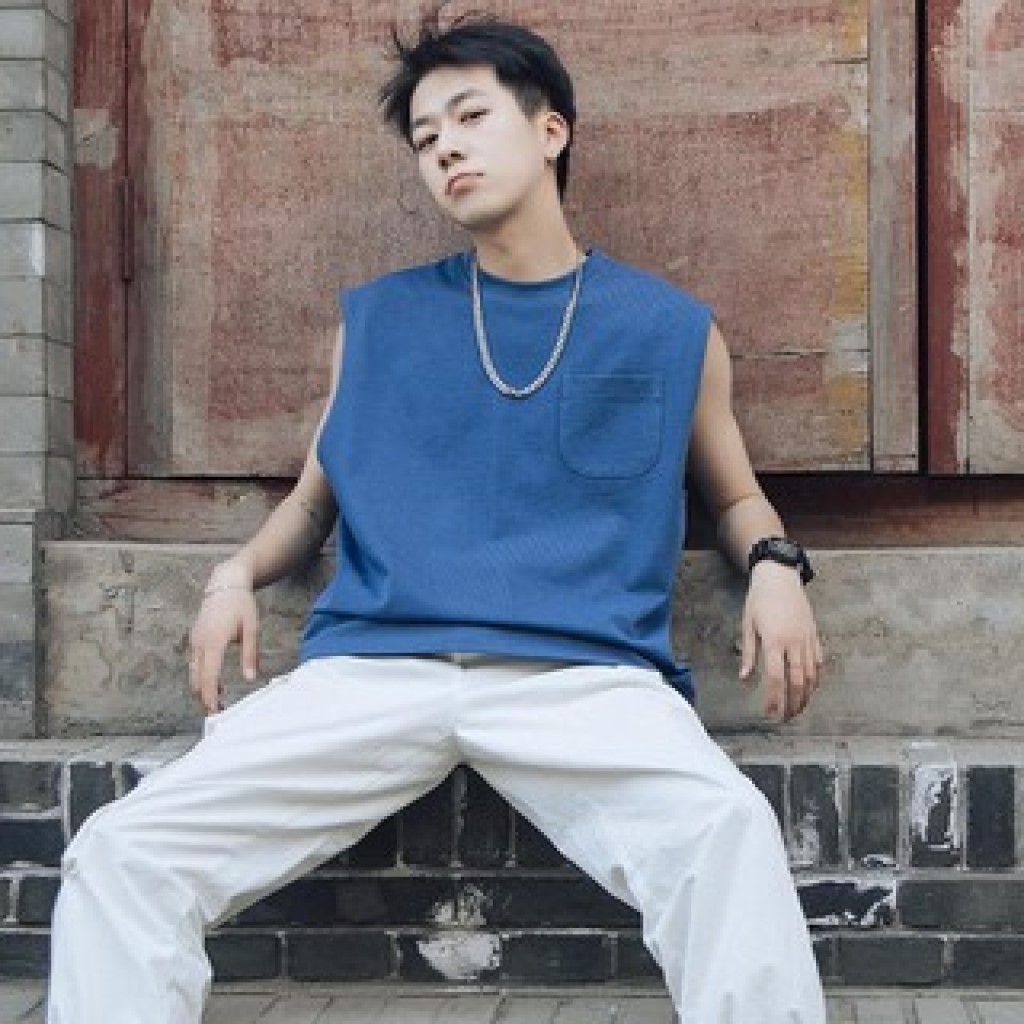 Áo thun sát nách unsiex form rộng phối túi - phong cách hàn quốc