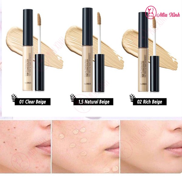 KEM CHE KHUYẾT ĐIỂM THE SAEM Cover perfection tip concealer 1.5