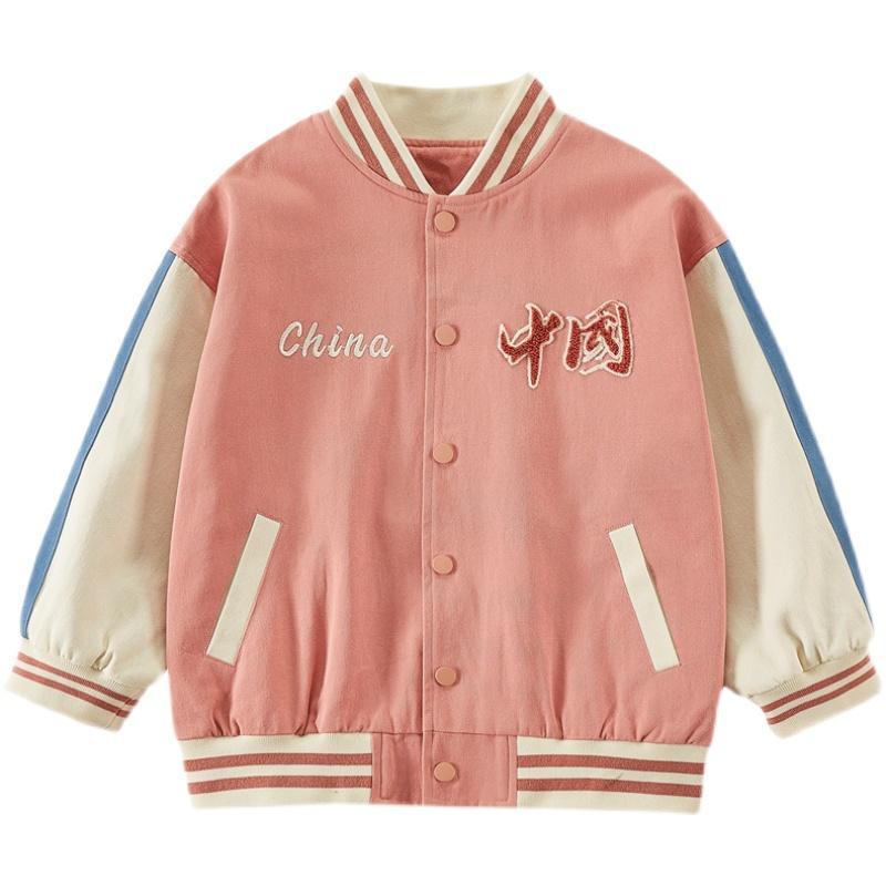 Áo khoác bóng chày dễ thương phong cách Phương Tây thời trang xuân thu cho bé gái
