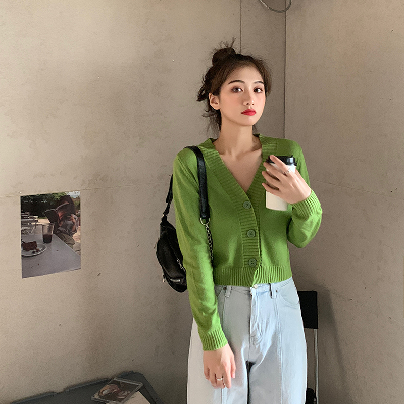 Áo Khoác Len Cổ Chữ V Phong Cách Hàn Quốc 3d | BigBuy360 - bigbuy360.vn