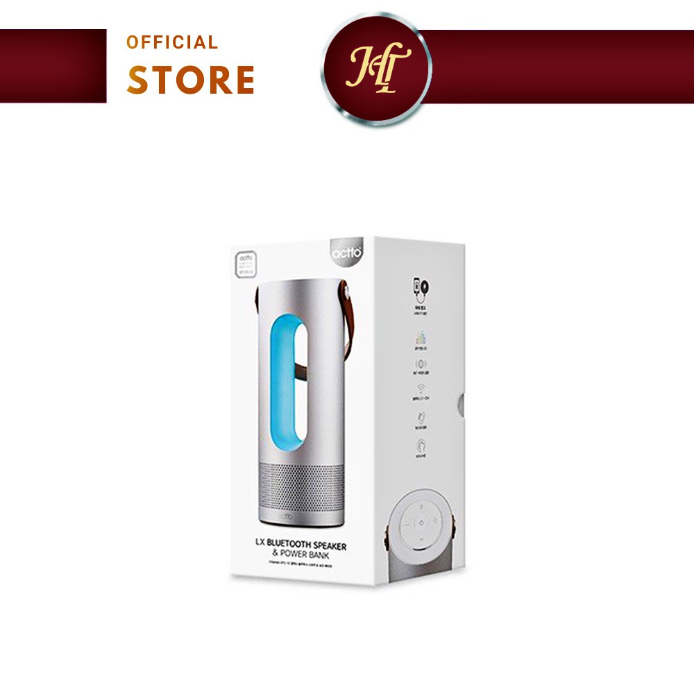 Loa Bluetooth 2.1 kiêm sạc dự phòng 4000 mah, tích hợp đèn LED cầu vồng - LX Bluetooth Speaker & Power Bank Actto BTS-10