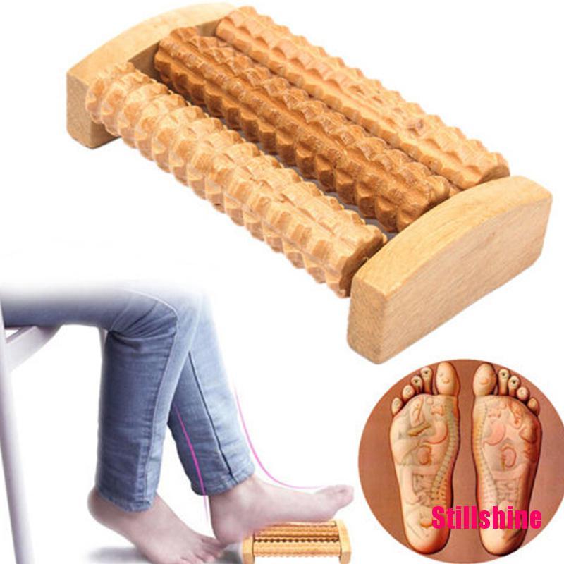 (Hàng Mới Về) Dụng Cụ Mát Xa Chân Bằng Gỗ Tiện Lợi