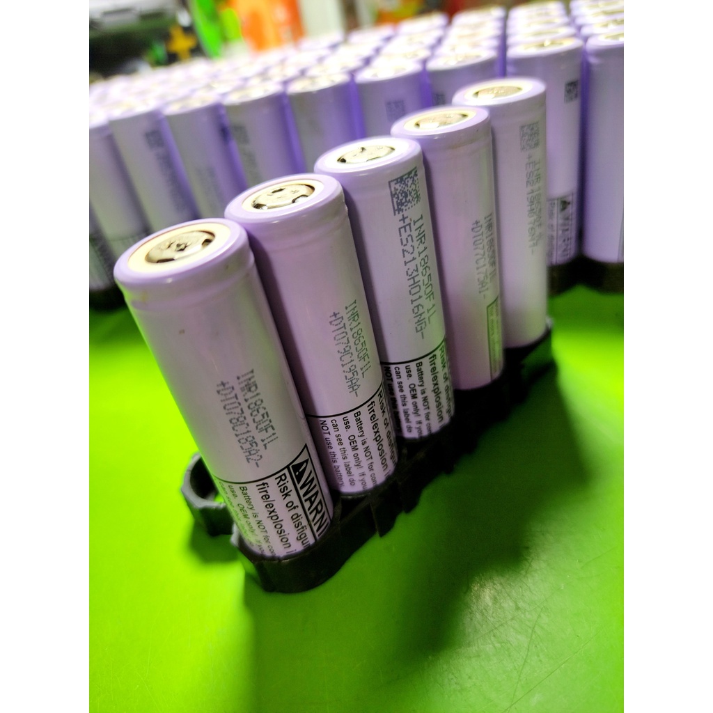 Combo 5 cell Pin 18650 LG F1L dung lượng 3350mah chính hãng tháo khối chuẩn