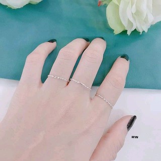 nhẫn bạc xoắn