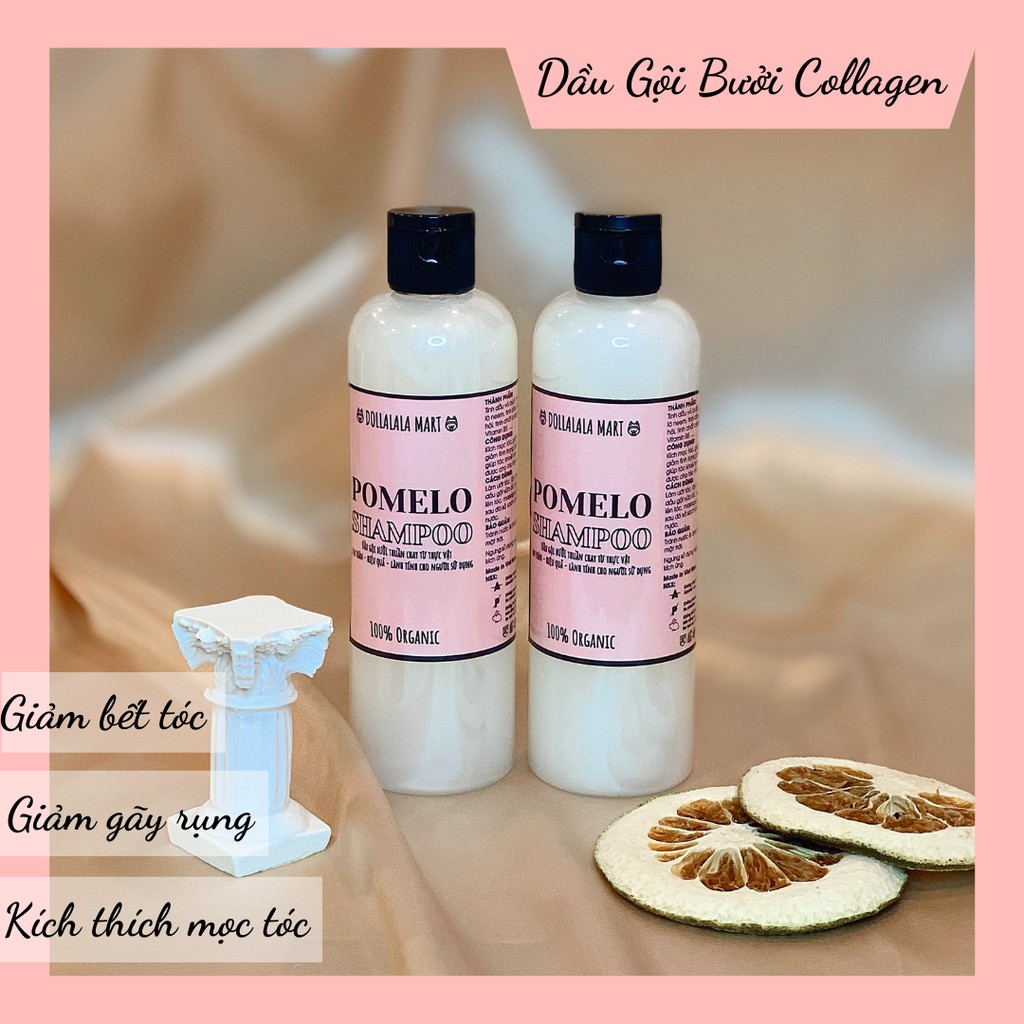 Dầu Gội Bưởi Collagen - Dầu Gội Bưởi Thiên Nhiên Cô Đặc Giảm Gãy Rụng Giảm Bết Và Giúp Mọc Tóc - Dollalala Mart