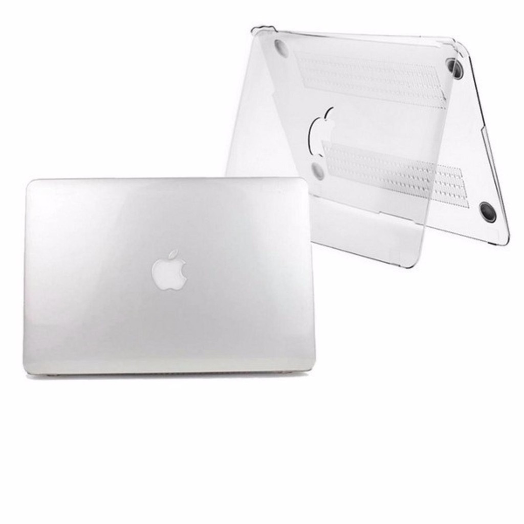 Case Macbook Air 13" ( 2018-2021)  A1932 , A2179 , A2337  trắng trong 2 màu (Tặng kèm Nút chống bụi + bộ chống gãy sạc)