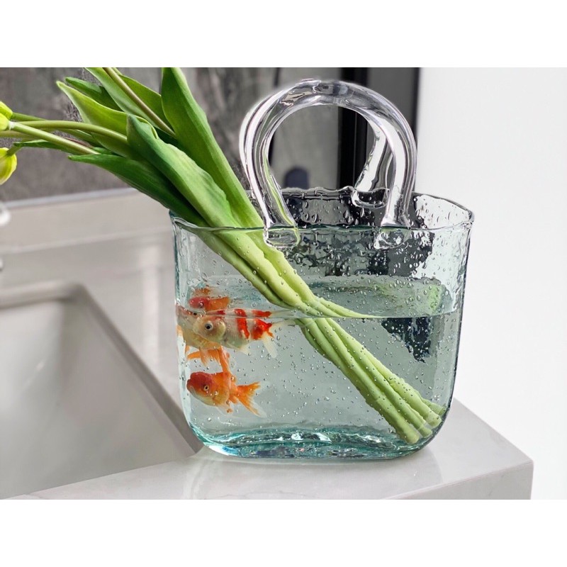 GIỎ CẮM HOA- LỌ HOA THUỶ TINH ĐẸP