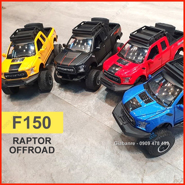 Xe Mô Hình Kim Loại Ford F150 Raptor Offroad Vua Địa Hình Tỉ Lệ 1:32 - 9708.1