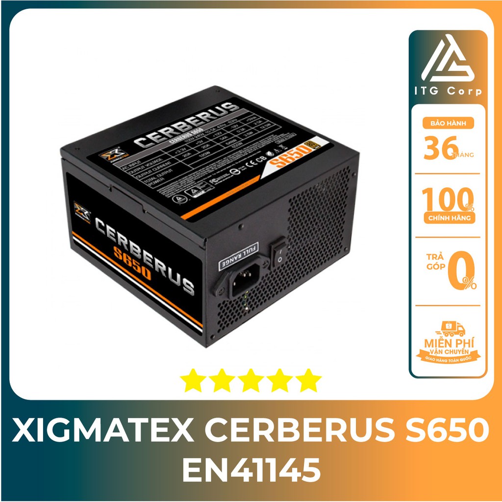 Nguồn XIGMATEK CERBERUS S650 650W (EN41145) - 80PLUS BRONZE
