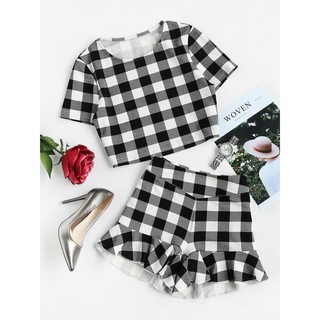 Set đồ họa tiết caro cực kỳ cá tính