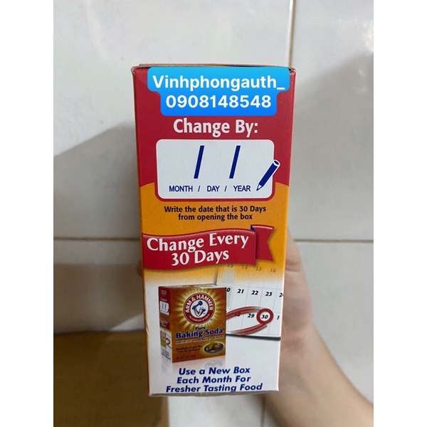 Bột Baking soda Arm &amp; Hammer chính hãng- Nhập khẩu Mỹ 454gr