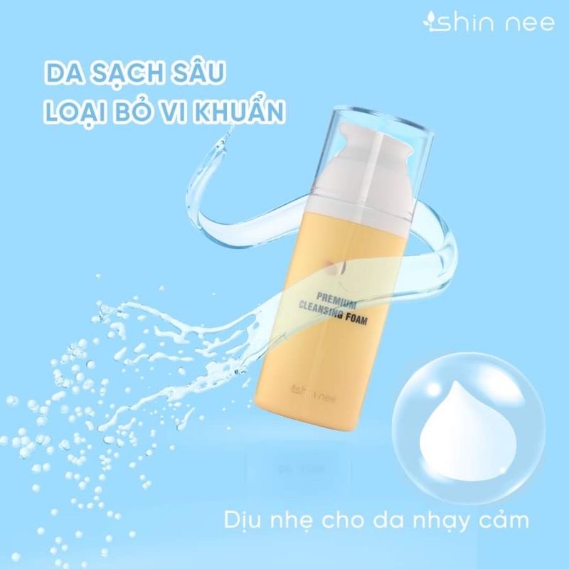 Premium Cleansing Foam - Sữa Rửa Mặt Bọt Tuyết Làm Sạch Và Sáng Da Shin Nee 120ml