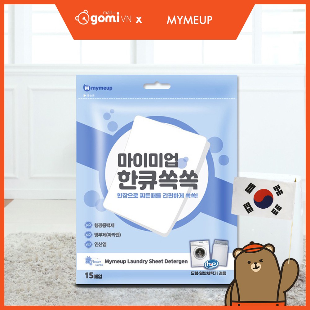 Giấy Giặt MYMEUP Hankkyu Ssoc Ssoc Laundry Detergent Sheet GomiMall