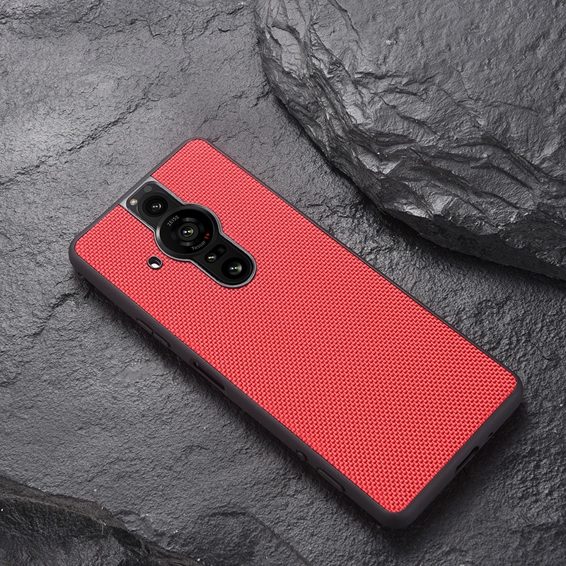 Ốp Điện Thoại Vải Canvas Cứng Chống Dấu Vân Tay Cho Sony Xperia Pro I XperiaPro