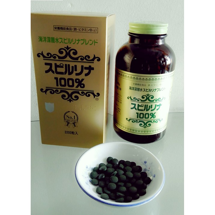 Tảo Xoắn Spirulina Nhật Bản (100 Viên) dùng uống, đắp mặt, thức ăn cá tép... | BigBuy360 - bigbuy360.vn