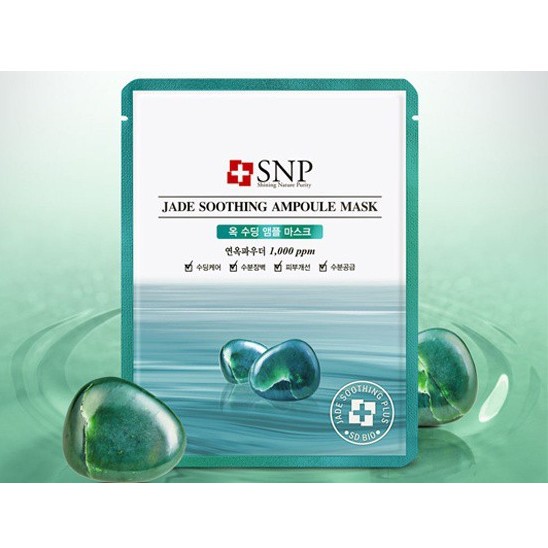 Mặt nạ SOOTHING AMPOULE SNP  tinh chất ngọc bích