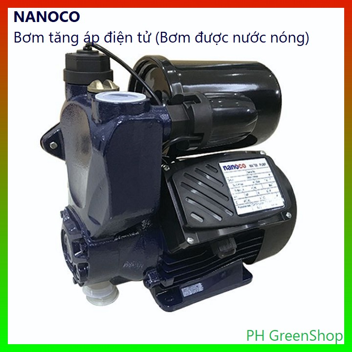 Máy bơm tăng áp điện tử Nanoco (Bơm được nước nóng)