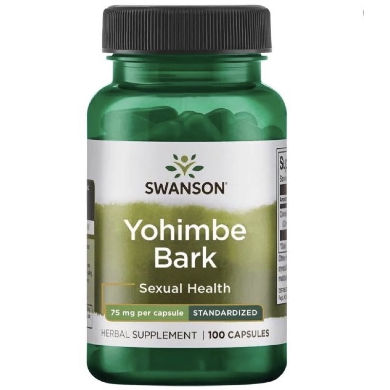 Swanson Yohimbe Bark 75mg hỗ trợ sinh lý 100V