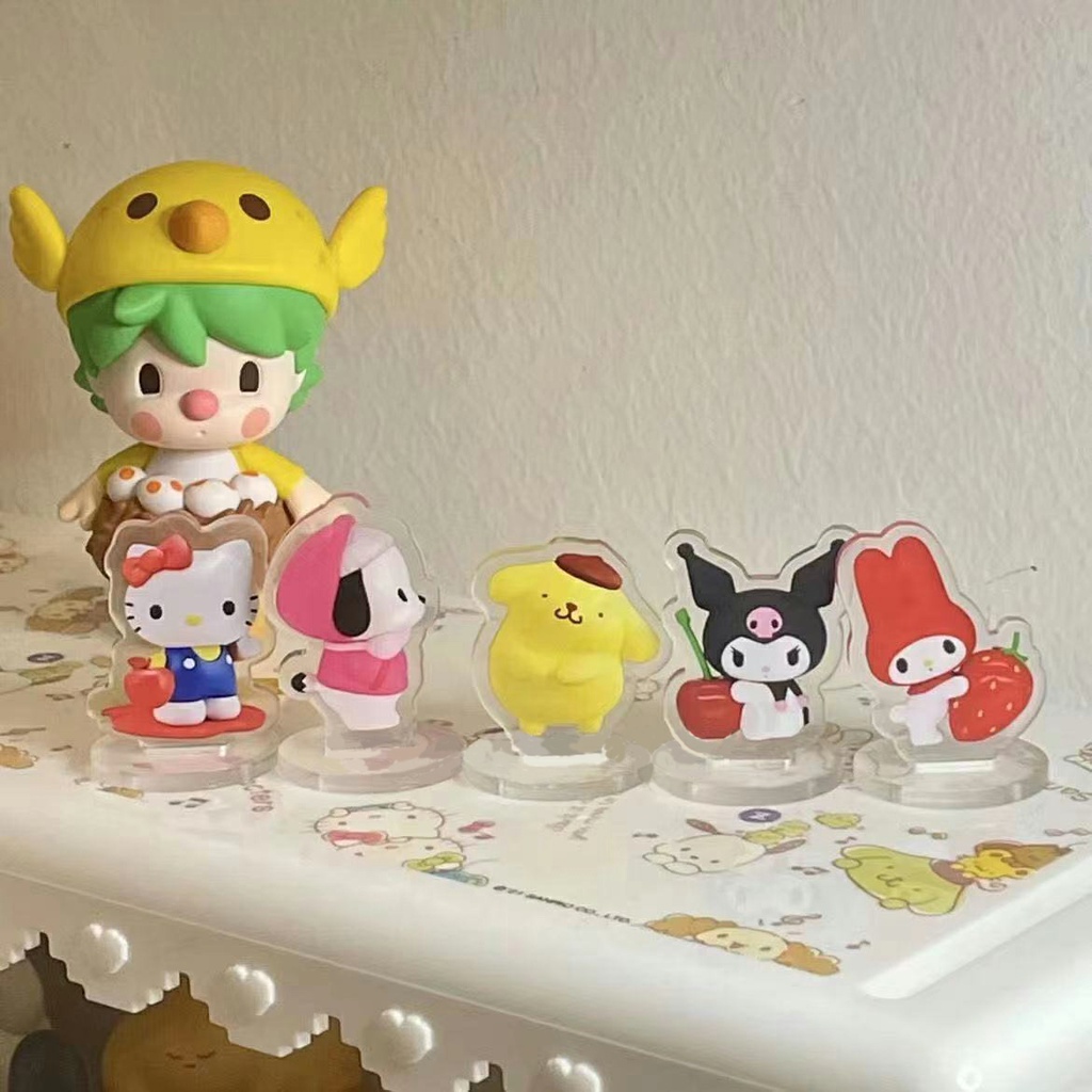 Standee Nhựa Mô Hình Mini Nhân Vật Sanrio Cinnamoroll Kuromi Melody