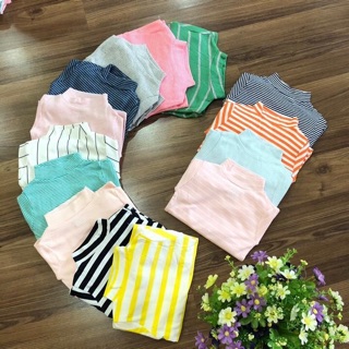 Bộ cotton bozip kẻ hàng loại một bao đẹp