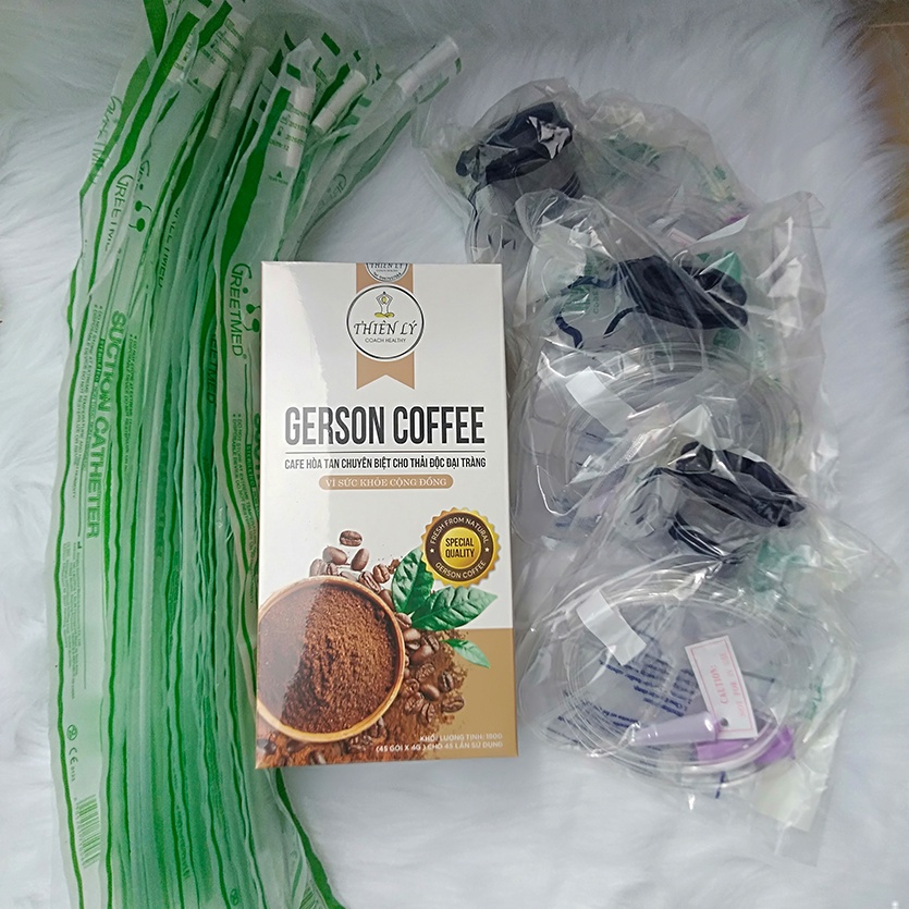 Cafe thải độc loại hòa tan + dụng cụ thải độc.
