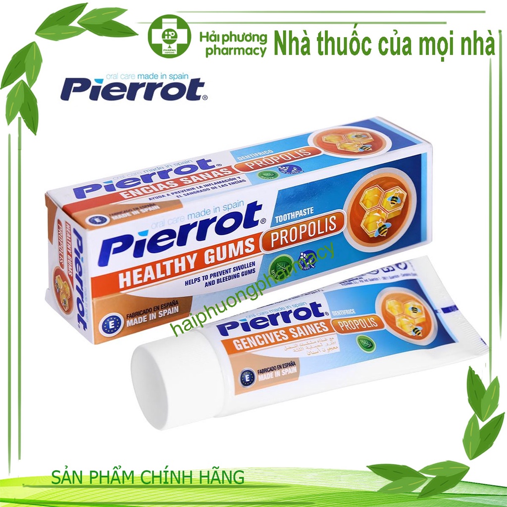 Kem đánh răng keo ong chắc khỏe nướu Pierrot/ Tây Ban Nha