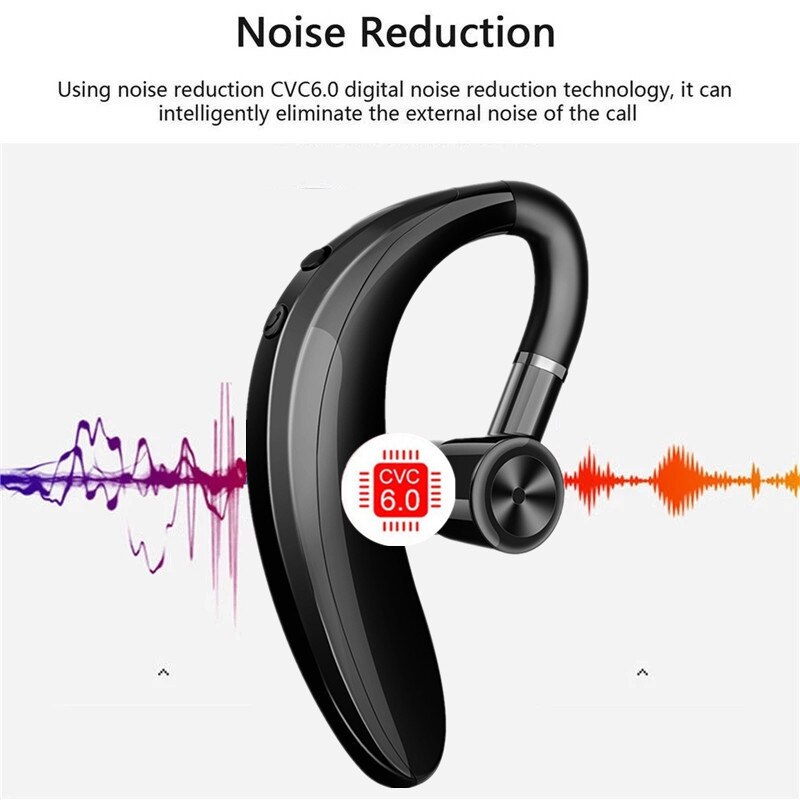 Tai Nghe Bluetooth Không Dây S109 V5.0 Phong Cách Doanh Nhân Tích Hợp Mic Cho xiaomi