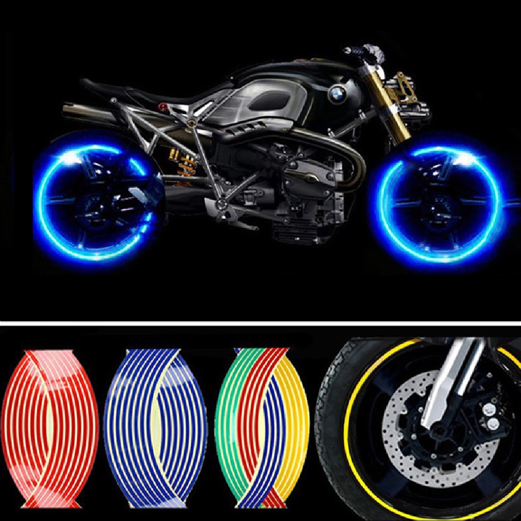 Miếng Dán Phản Quang Trang Trí Viền Bánh Xe Mô Tô / Xe Đạp