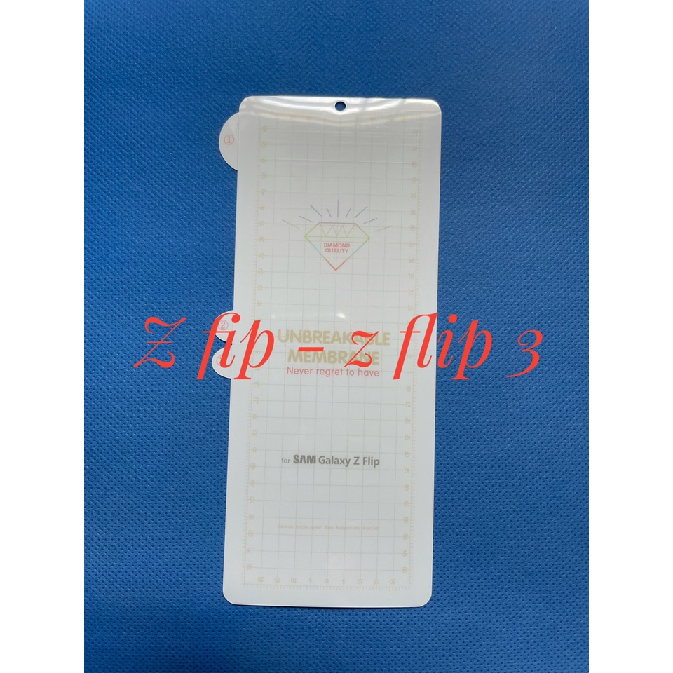 Dán dẻo PPF Samsung Galaxy Z Flip 3 trong suốt + tặng gạt, giấy lau
