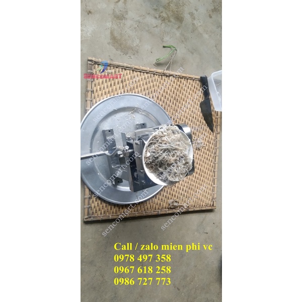 Máy xắt da lợn, thái da heo quay tay khung inox tại Sencomart