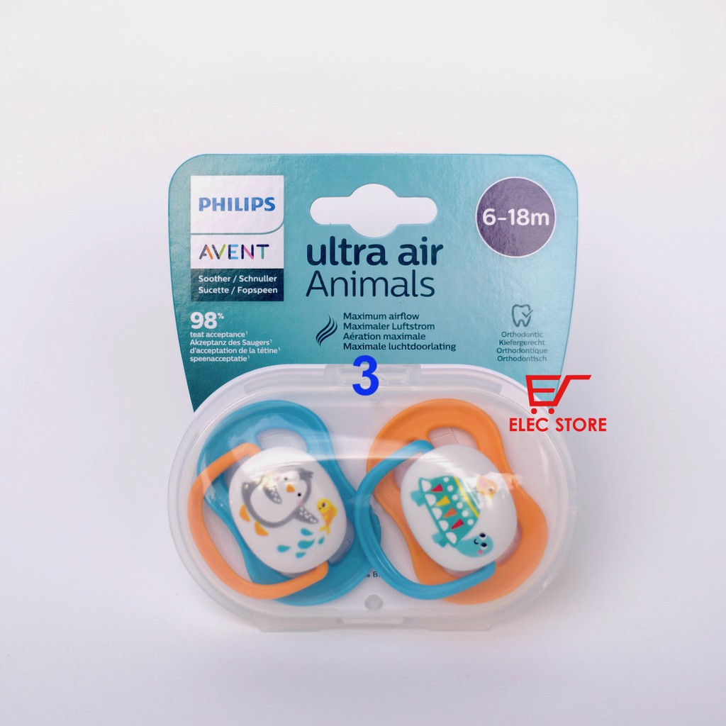 [Mới] Ty ngậm Ultra Air Animals Philips AVENT