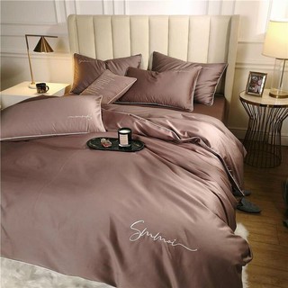 Bộ Chăn Ga Gối 4  món Lụa Telcel 60s Cao Cấp Sheen bedding lụa Sumoi nhập khẩu