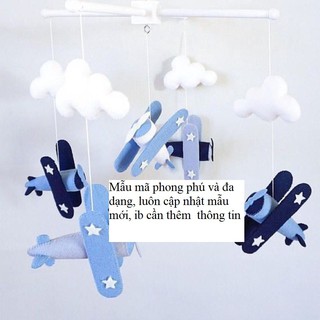 [RẺ NHẤT SHOPEE] Treo Nôi Em Bé Bộ Màu - Kích Thích Thị giác Trẻ - Khung Kẹp Hộp nhạc 35 TẶNG Khung Chữ Thập