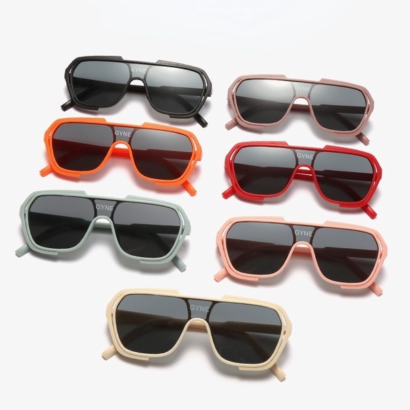 Kính mát gọng lớn màu sắc kẹo ngọt thời trang cho bé trai và gái