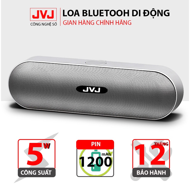 Loa Bluetooth mini không dây JVJ S812 nghe nhạc ngoài trời bass chuẩn Âm Thanh Chất Lượng Hỗ Trợ Cắm Thẻ Nhớ, USB